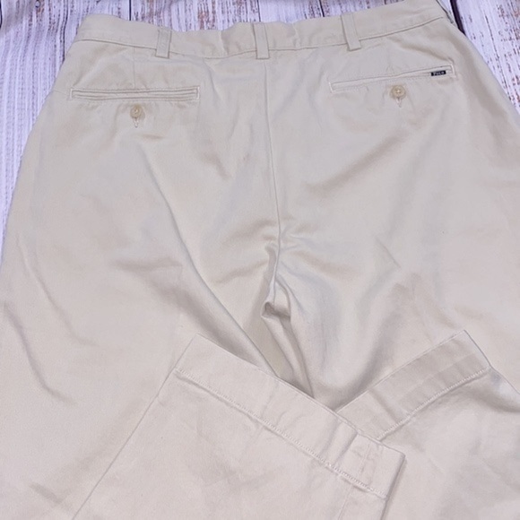 Polo Ralph Lauren classic fit blue label tan chino pants size 34x34a - Picture 10 of 11